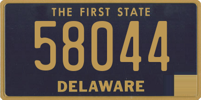 DE license plate 58044