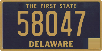 DE license plate 58047