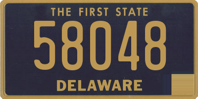 DE license plate 58048