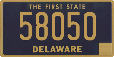 DE license plate 58050