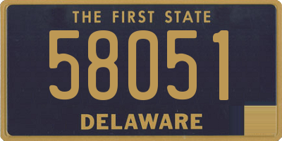 DE license plate 58051