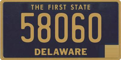 DE license plate 58060