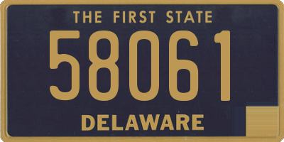 DE license plate 58061