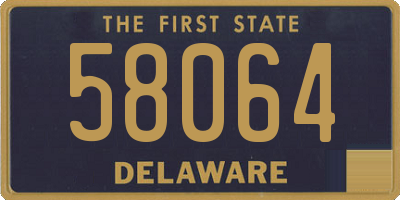 DE license plate 58064