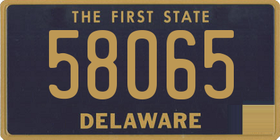 DE license plate 58065