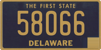 DE license plate 58066