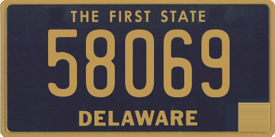 DE license plate 58069