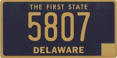 DE license plate 5807