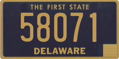 DE license plate 58071