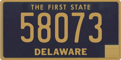 DE license plate 58073