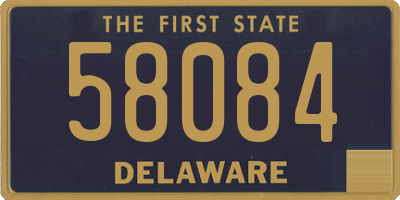 DE license plate 58084