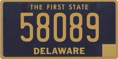 DE license plate 58089