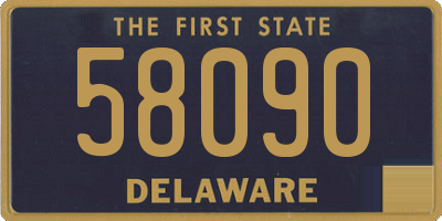 DE license plate 58090