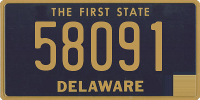 DE license plate 58091