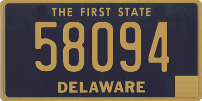 DE license plate 58094