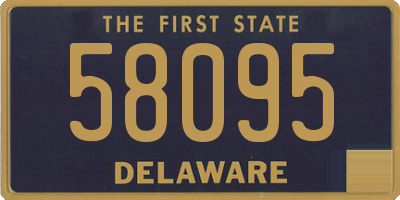 DE license plate 58095