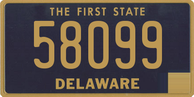 DE license plate 58099