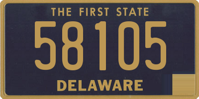 DE license plate 58105