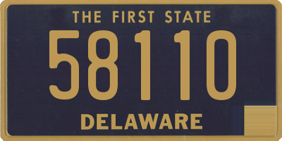 DE license plate 58110