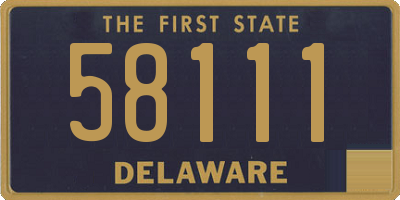 DE license plate 58111