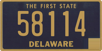 DE license plate 58114
