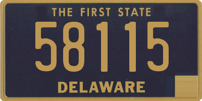 DE license plate 58115