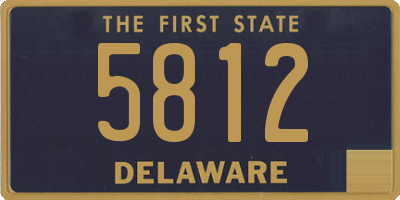 DE license plate 5812