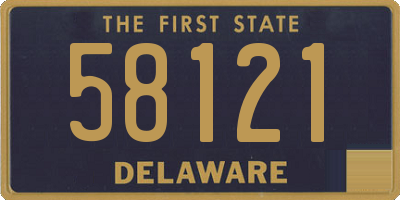 DE license plate 58121