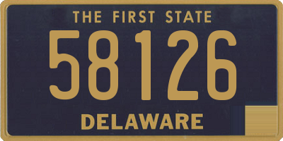 DE license plate 58126