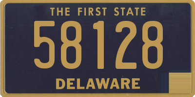 DE license plate 58128
