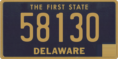 DE license plate 58130