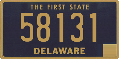 DE license plate 58131