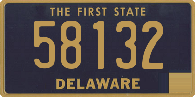 DE license plate 58132
