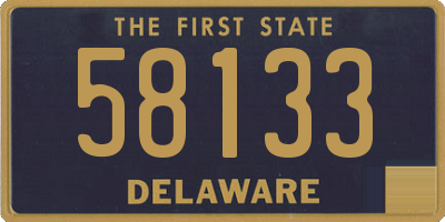 DE license plate 58133
