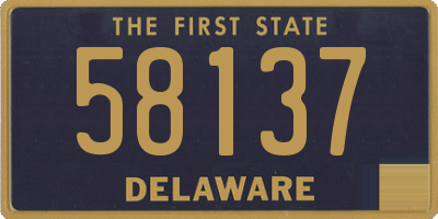 DE license plate 58137