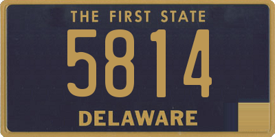 DE license plate 5814