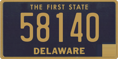 DE license plate 58140