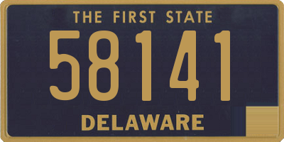 DE license plate 58141