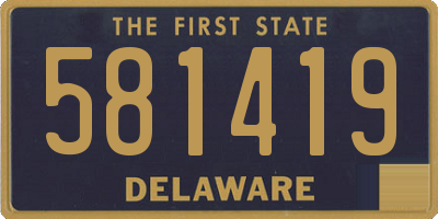 DE license plate 581419