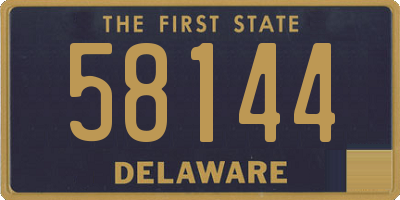 DE license plate 58144