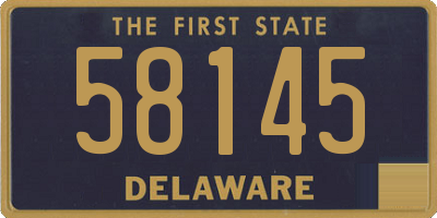 DE license plate 58145