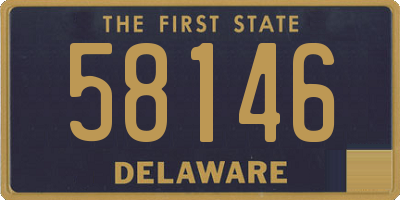 DE license plate 58146