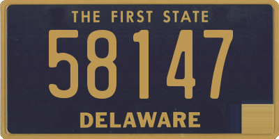 DE license plate 58147