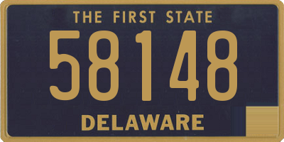 DE license plate 58148