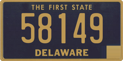 DE license plate 58149