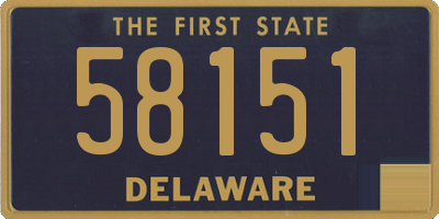 DE license plate 58151