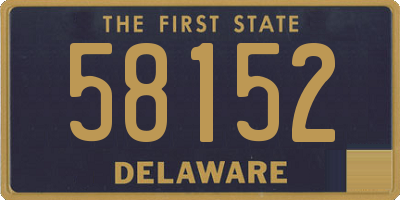 DE license plate 58152