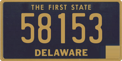 DE license plate 58153