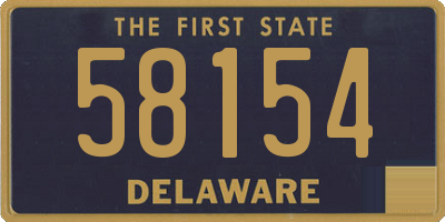 DE license plate 58154