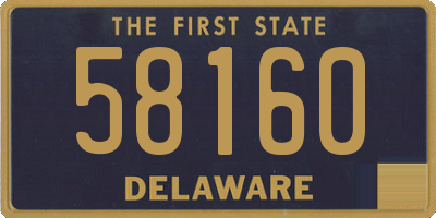 DE license plate 58160